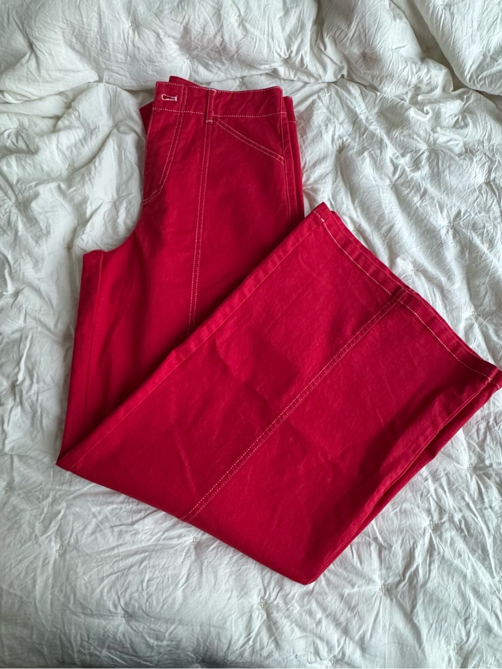 NWT Miss Love Wide Leg Jeans in Red